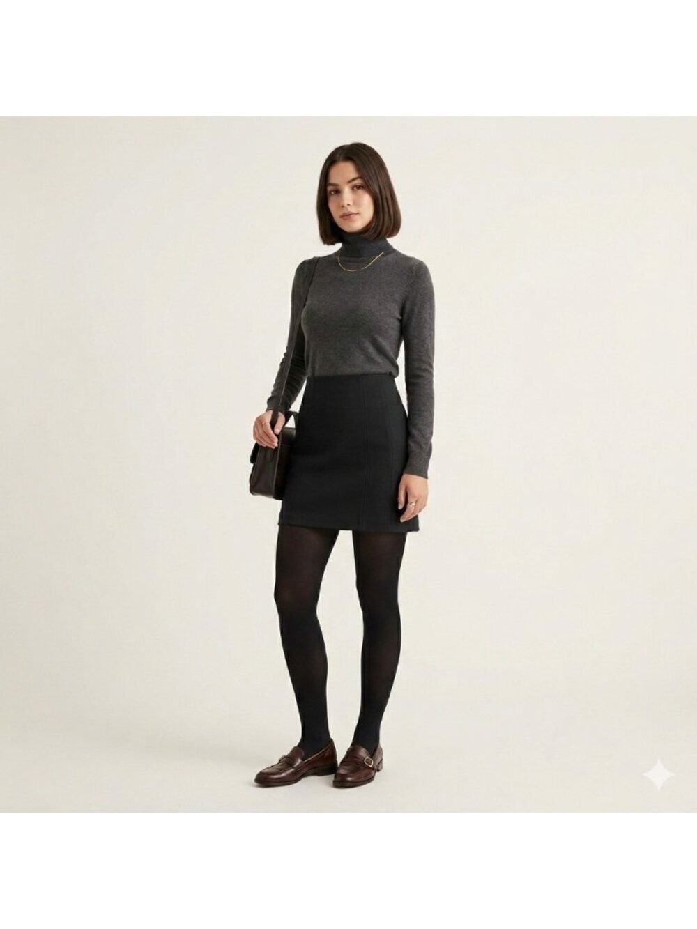 Zara Scuba Skirt Women S Black Zip Stretch Grunge Bodycon Mini Office Siren Edgy